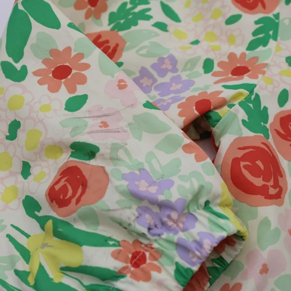 Cat & Jack Girls 3T Floral Jacket – Pink & Green - Picture 3 of 5